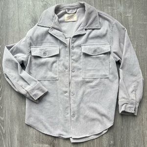 Oversized Lavender corduroy Shacket